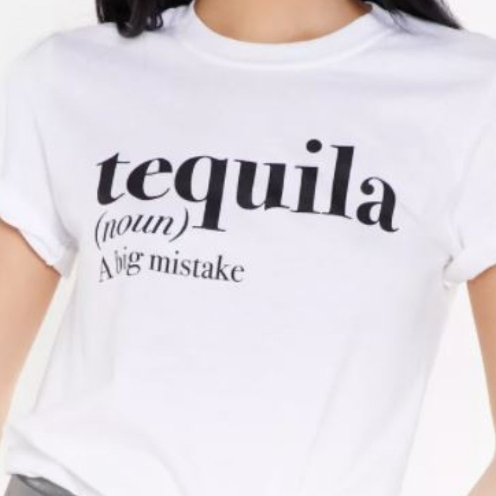 Nasty Gal The Definition of Tequila T-Shirt Sz M